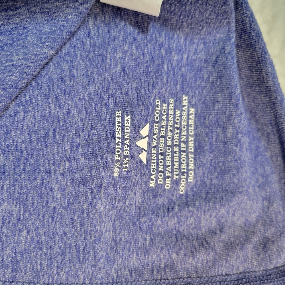 REI Co-op Quarter Zip Pullover Womens Size M Purple Heathered Long Sleeve Active - Picture 8 of 11